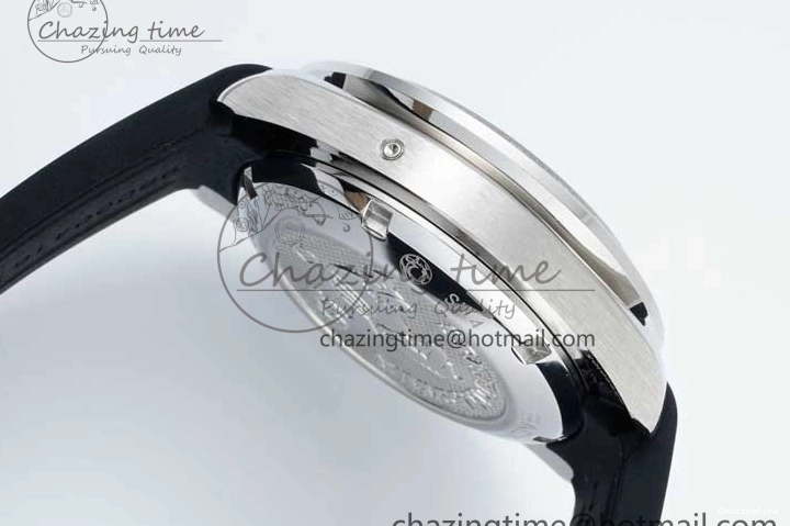 0706 TopPick Speedmaster Racing Master SS HKF Best Edition White Black Dial on Black Rubber Strap A 7813